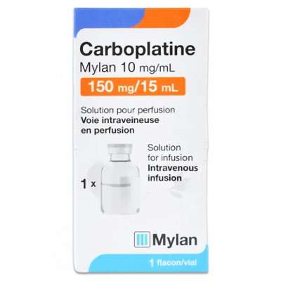 CARBOPLATIN MYLAN 150 MG ( CARBOPLATIN ) CONCENTRATE FOR SOLUTION FOR IV INFUSION 15 ML VIAL